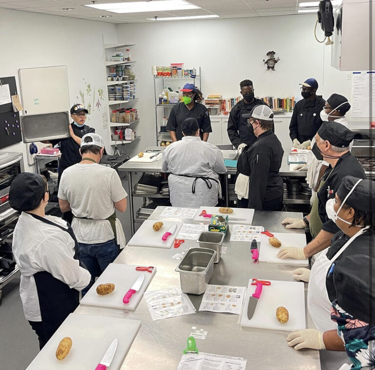 Students participate in job readiness programming at the Center on Halstead.